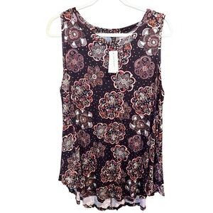 Lane Bryant Swing Collection Floral Paisley Tank Top Sleeveless Plus Size 18/20